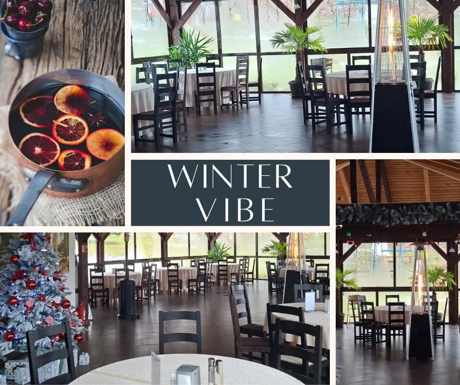 The covered terrace in winter